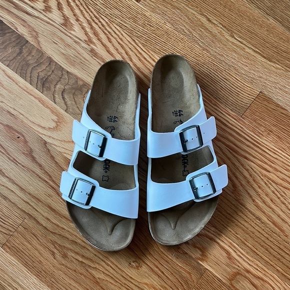 New Birkenstock Mens Arizona Birks-Flor White Size 11 main image 8